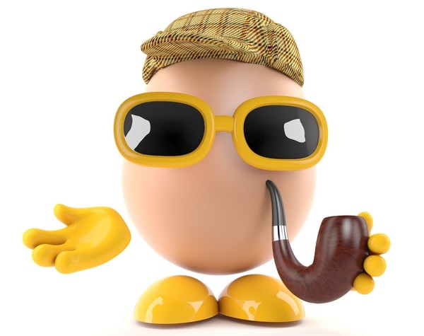 Detektív Sherlock vajíčko