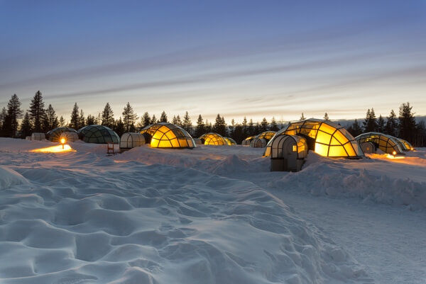 Hotel s iglu vo Fínsku