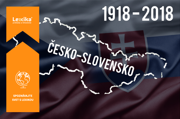 Vlajky a spojená mapa česka a Slovenska