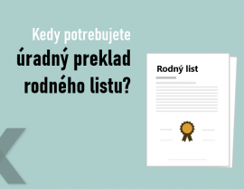 úradný preklad rodného listu