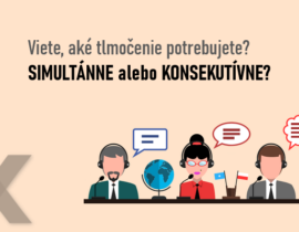 tlmočenie - konferencia (simultánne vs konsekutívne)