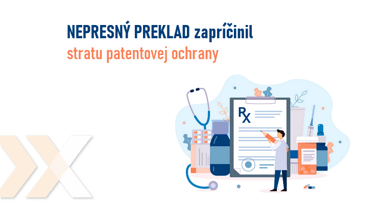 preklad patentovej prihlášky z oblasti farmácie